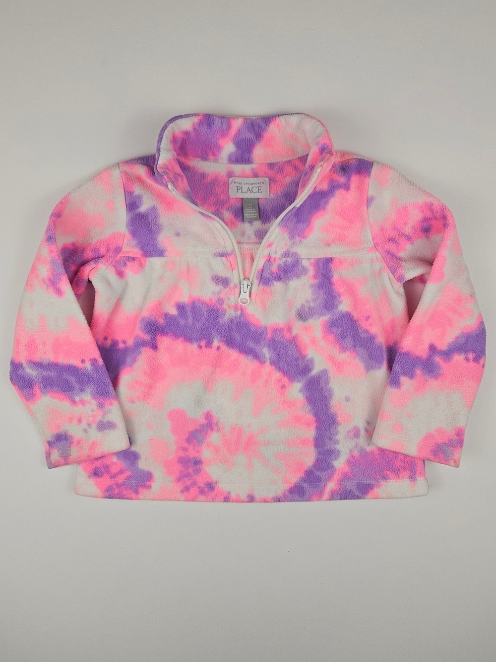 5/$25 The Children’s Place Girls 3T Tie Dye Fleece Pullover Quarter Zip